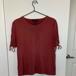 Forever 21 rust orange shirt